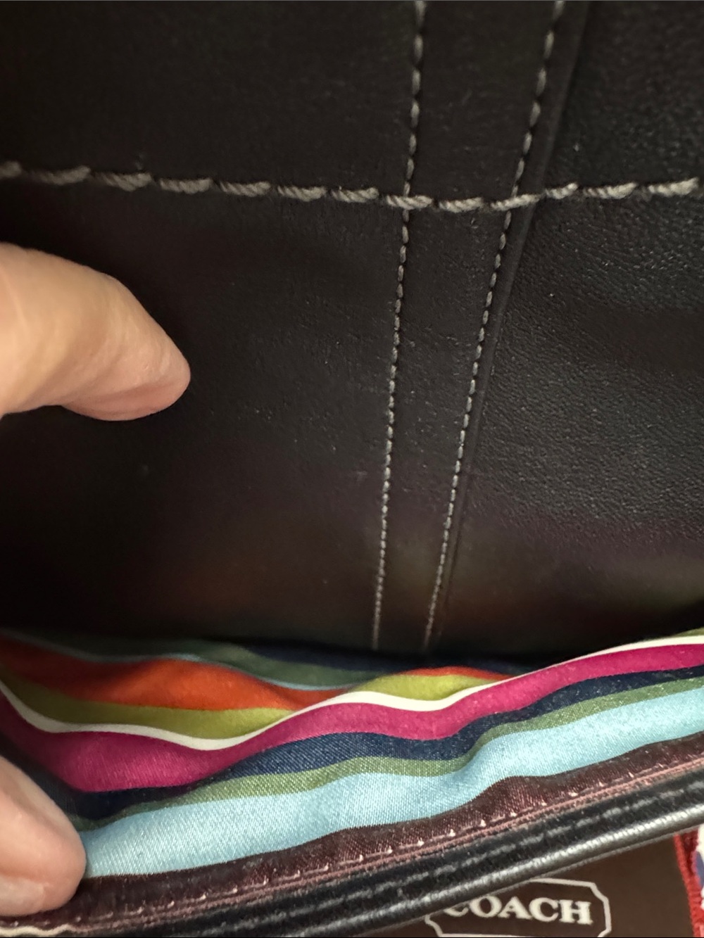 Coach Legacy Bleeker Black Leather Tote with Coach Tag - Picture 7 of 13